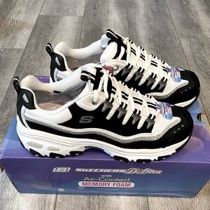 Sketcher Leather D’Lites New Retro Casual Sneaker